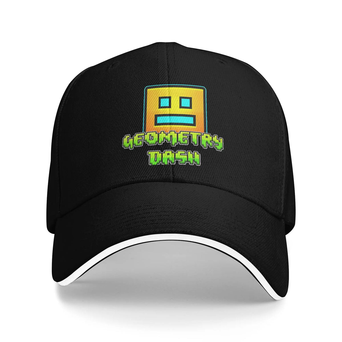 Geometry Game Dash Baseballkasket Casual Ublokeret Niveau Sandwich-hat til mænd og kvinder Åndbart hovedbeklædning til aktiviteter