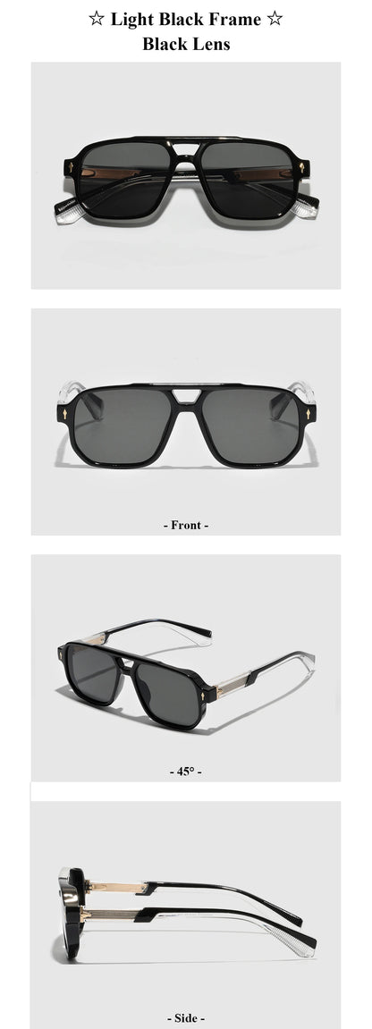 Retro 2026 Transparent Frame Sunglasses for Men and Women luxury brand designer UV400 Protection, Stylish for Driving & Outdoors