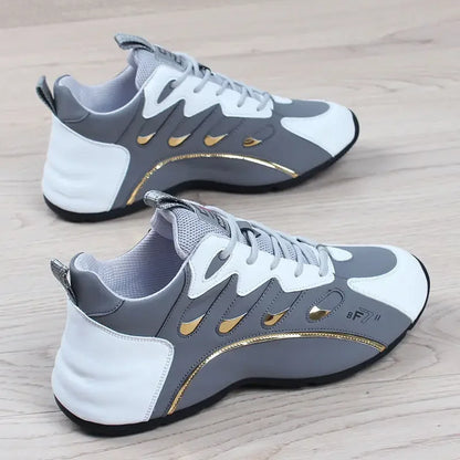 Ténis casuais para homem, leves, macios e respiráveis, vulcanizados, em couro macio, Zapatillas De Mujer