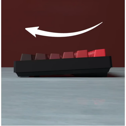 Novas Keycaps para Teclado Mecânico Gaming 60/64/84/98/108 com Switch MX, 135 Teclas OEM PBT, Gravação Lateral, Gradiente Vermelho e Preto