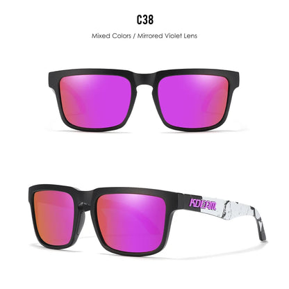 Kdeam High Quality Original Brand Design Polarized Sunglasses for Women Men Fashion Unisex  Trendy Outdoor Eyewear For Couple