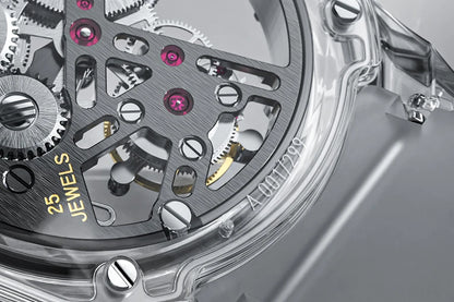 AGELOCER Limited Edition „Ice Never Melts“ Luxuriöse mechanische Handaufzugsuhr mit Free-sprung Crystal Tourbillon