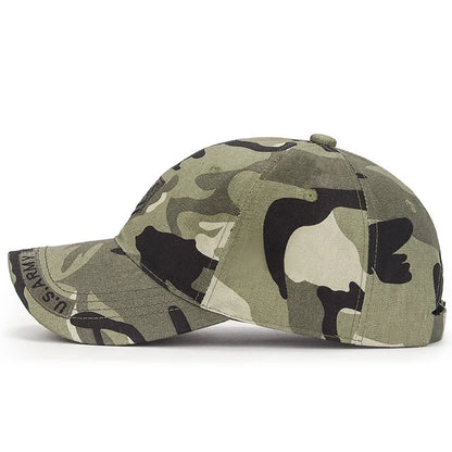 New Spring and Autumn Cotton Soft Top Hat Outdoor Leisure All-Match Sun Visor Baseball Cap Camouflage Duckbill Cap