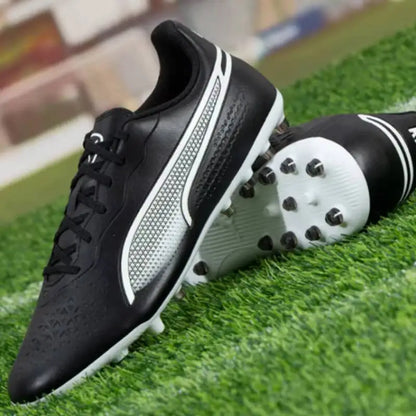 Chaussures de football PUMA pour hommes MG Cleat Soccer TT avec crampons à rainures 108519-01 108519-03, talon renforcé