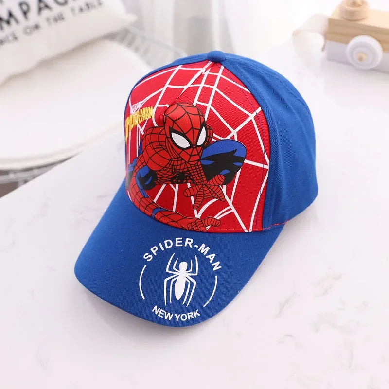 Cappellino da baseball Spider-Man per ragazzi e ragazze, cappelli da supereroe, cappello da sole, regalo di compleanno per bambini, accessori per cosplay, cappellini alla moda