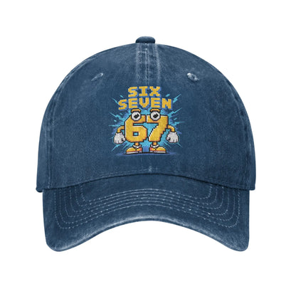 67 Meme Brainrot Six Seven Kids Gaming Gen Alpha Șapcă de baseball casual pentru bărbați, model Trucker, design en gros, șapcă Snapback pentru activități în aer liber