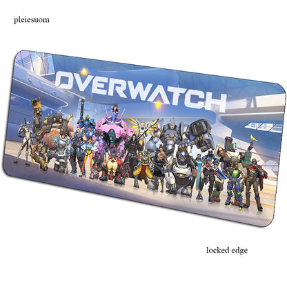 Herní podložka pod myš Overwatch s HD potiskem, 900x400x3mm, podložka na počítačový stůl pro hráče, cenově dostupná PC podložka pod myš pro notebook