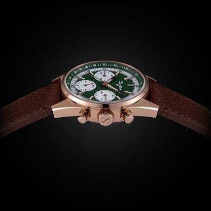 Sugess Mens Watch 38mm Chronograph Mechanical Wristwatches Tianjin Gooseneck Movement Sapphire Crystal Roulette Dial S465 new