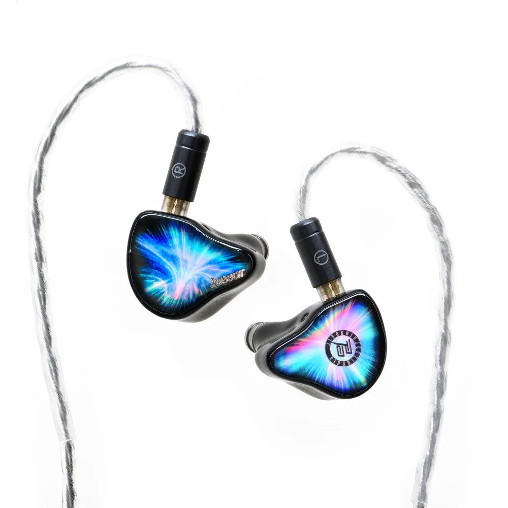 Juzear x KOTO POISE Nebula HiFi IEMs Vocal 1DD+3BA+1 Écouteurs intra-auriculaires hybrides planaires avec câble à fiches 3,5+4,4 mm