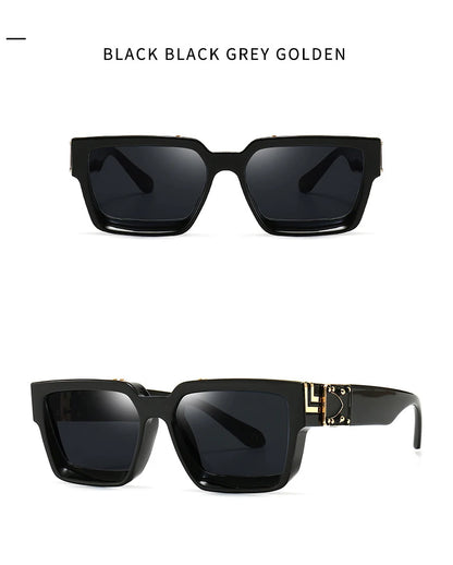 Cycling Brand Rectangle Sunglasses Men Women Luxury Shades Retro Square Sun Glasses Eyewear Trend Punk Eyeglasses For Male