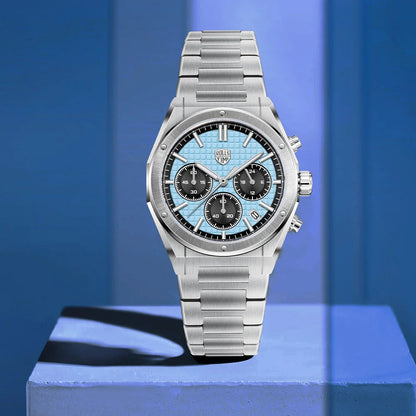 2026 RollsTimi Men's Watches Luxury Quartz Men's Watches Classic Sapphire VK63 Sports Chronograph Stainless Steel Calendar reloj