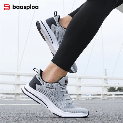 Chaussures de course Baasploa pour homme : nouvelles baskets décontractées légères en mesh, de créateur, respirantes, à lacets, pour le sport et la marche en extérieur