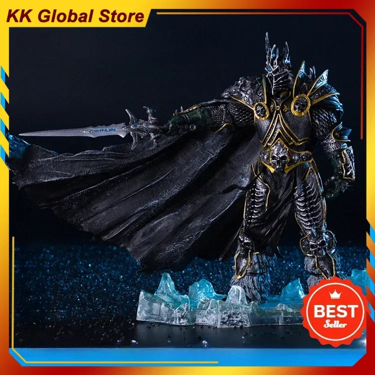 36 cm-es World of Warcraft játék-kiegészítők 7. Lich King Illidan Stormrage anime figura modell asztali dekoráció ajándékok játékok gyerekeknek