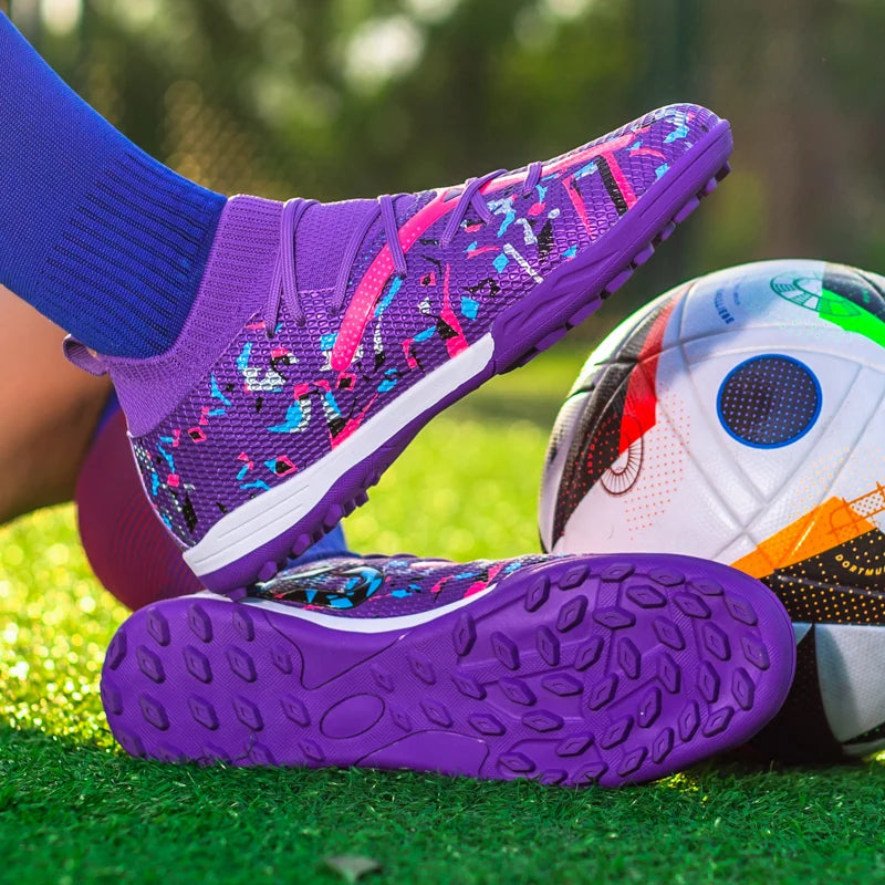 Turf voetbalschoenen Professionele voetbalschoenen voor heren Ademende mesh Jeugdvoetbalschoenen Antislip herensneakers Society Chuteira