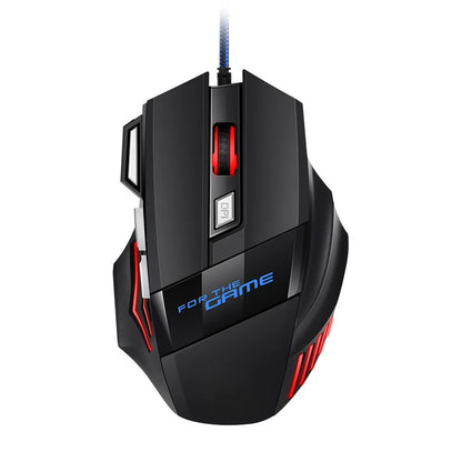 1 mouse da gaming USB Hyperspeed nuovo per PC, retroilluminato RGB, ergonomico, mouse da gaming 7D per eSport, cablato, per laptop e PC gamer