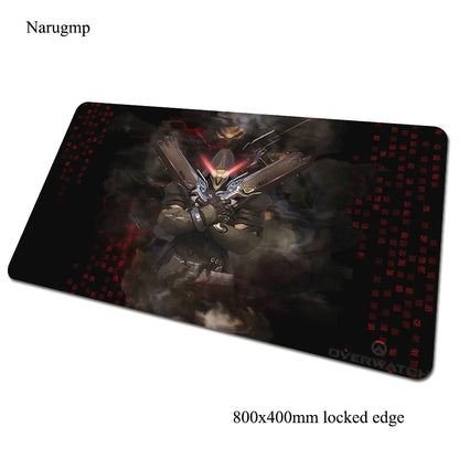 Podkładka pod mysz Overwatch 80x40cm, gamingowa podkładka na biurko, duża mata dla gracza na PC, prezent na Halloween do komputera i notebooka