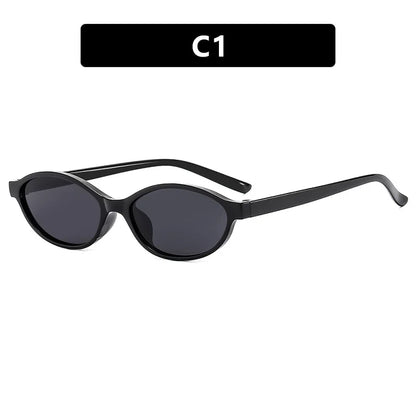 New Fashion Leopard Cat Eye Oval Women's Sunglasses Sunscreen Sun Glasses Female Retro Colorful Eyeglass UV Shade Glasses