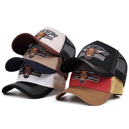 Personalizovaná nová kšiltovka STATION Bullhead pro muže – kšiltovka na skateboarding, hiphopová kšiltovka, dámská ležérní sluneční kšiltovka, baseballová kšiltovka, síťovaná kšiltovka