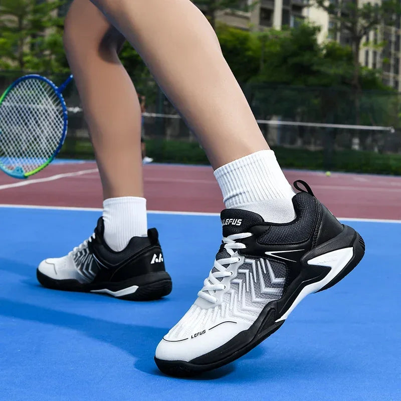 High-quality Badminton Trainers for Men and Women Blue Athletic Shoes with Anti-Slip Sole for Indoor and Outdoor Sports
