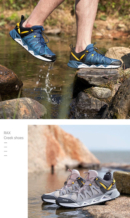 RAX Upstreams Aqua-schoenen voor heren, outdoorsport-sneakers voor mannen, outdoor-zomersandalen voor op het strand, visschoenen, zwemschoenen