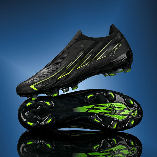 Chaussures de football professionnelles pour hommes, crampons longs AG, bottes de football antidérapantes et résistantes à l'usure, pour terrain en gazon naturel, compétition pour adultes.