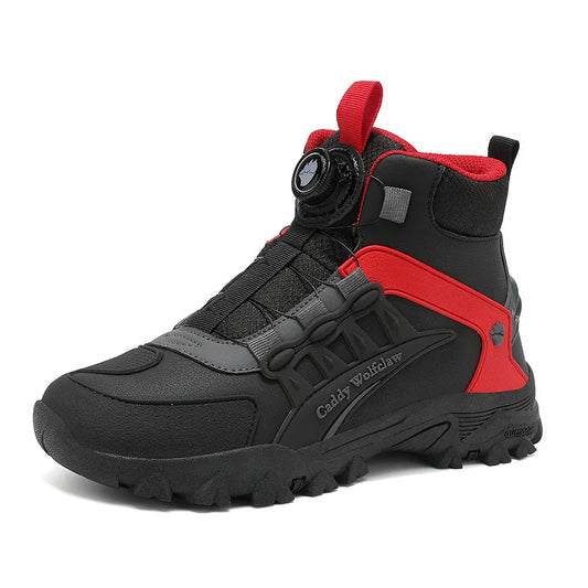 Casual leren motorlaarzen voor heren, offroad- en motorcrossschoenen, ademend en slijtvast
