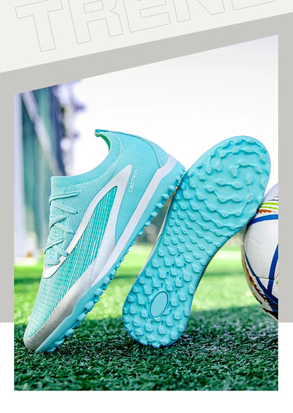 Nouvelles chaussures de football pour hommes, crampons longs pour adultes, chaussures de sport pour l'entraînement en extérieur, respirantes, antidérapantes, confortables pour les garçons, pour les matchs