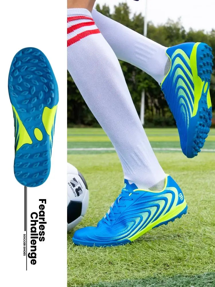 Baasploa Men Football Shoes New Arrival Comfort Lightweight Turf Training Soccer Shoes Professional Male Soft Sneakers Non-Slip