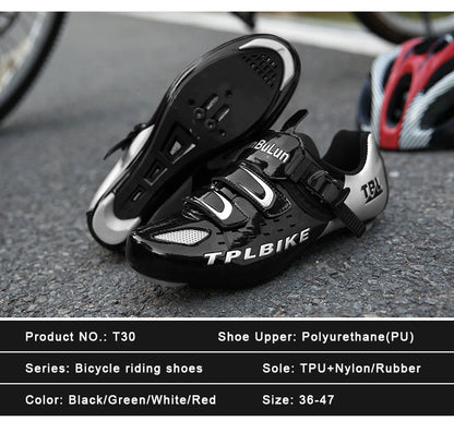 New Men's and Women's Bicycle Shoes,Outdoor Cycling Shoes,Three Functional Soles,Professional Training Shoes