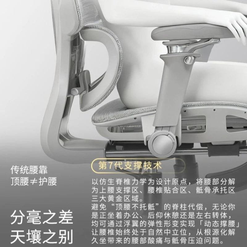 Przenośny minimalistyczny fotel ergonomiczny z podłokietnikiem 10D, fotel komputerowy, biurowy, do nauki i gamingowy Gravitysturdy and durable