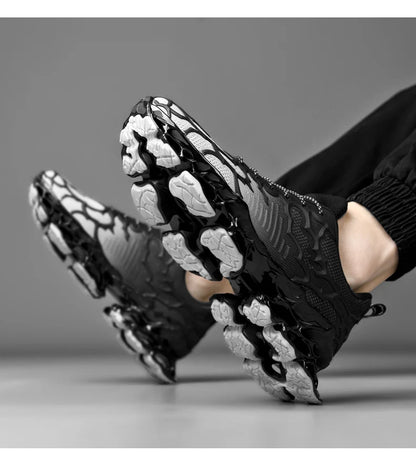 chaussure homme Baskets blanches de luxe pour hommes, chaussures de course décontractées, mocassins à la mode