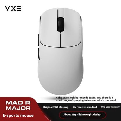 ATK VXE VGN MAD R Major Ultra-Lightweight Wireless Gaming Mouse, Ergonomic Dual-Mode Wireless Mouse with PAW3395 Sensor for Esports, Office & Gaming
