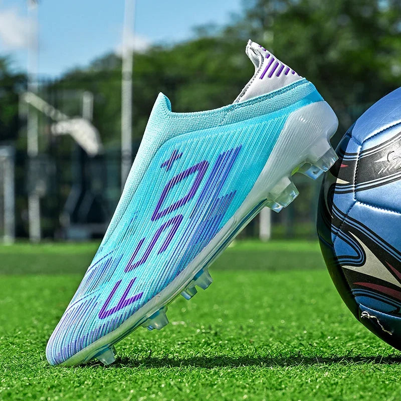 Nouvelles chaussures de football pour hommes, crampons, baskets légères de haute qualité, pour l'entraînement sur gazon, bottes de football très vendues, antidérapantes, mi-hautes, pour l'extérieur.