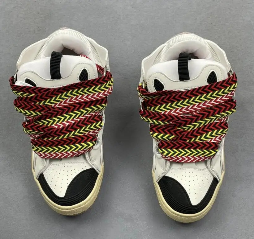 Men's and Women's Original Thick Soled Casual Sports Shoes LANVIN SPORT Fashion Casual Sneakers for Couples Skateboard Shoes