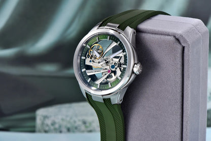 PAGANI DESIGN herreur – Luksuriøst mekanisk ur med automatisk optræk, af typen »skelet« (med synligt urværk), udstyret med en tourbillon, safirglas med antirefleksbehandling, vandtæt og selvlysende.