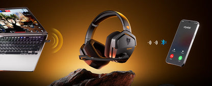 NUBWO G06 Dual Wireless Gaming Headphones 2.4GHz Bluetooth 5.3 Headsets Gamer with Microphone for PS5, PS4, PC, Mobile, Switch
