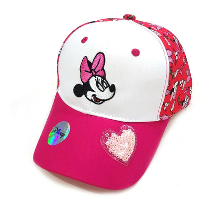 Disney Minnie Mickey Anime Peripheral Cotton Polyester Baseball Cap Figure Cartoon Peaked Cap Dress Up Kid's Birthday Gifts