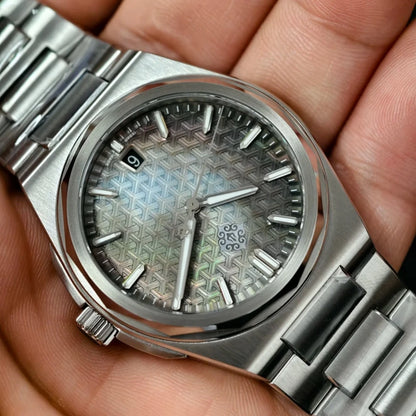 IX&DAO 2025 Novo Relógio Masculino Warrior Automático Mecânico 37mm Movimento Miyota 9015 Safira Aço Inoxidável Impermeável 10Bar BGW