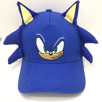 Shadow the Hedgehog 3D baseball cap for adults and children Sonic Amy Tails Knuckles printed flat edge ducktongue sun hat gifts