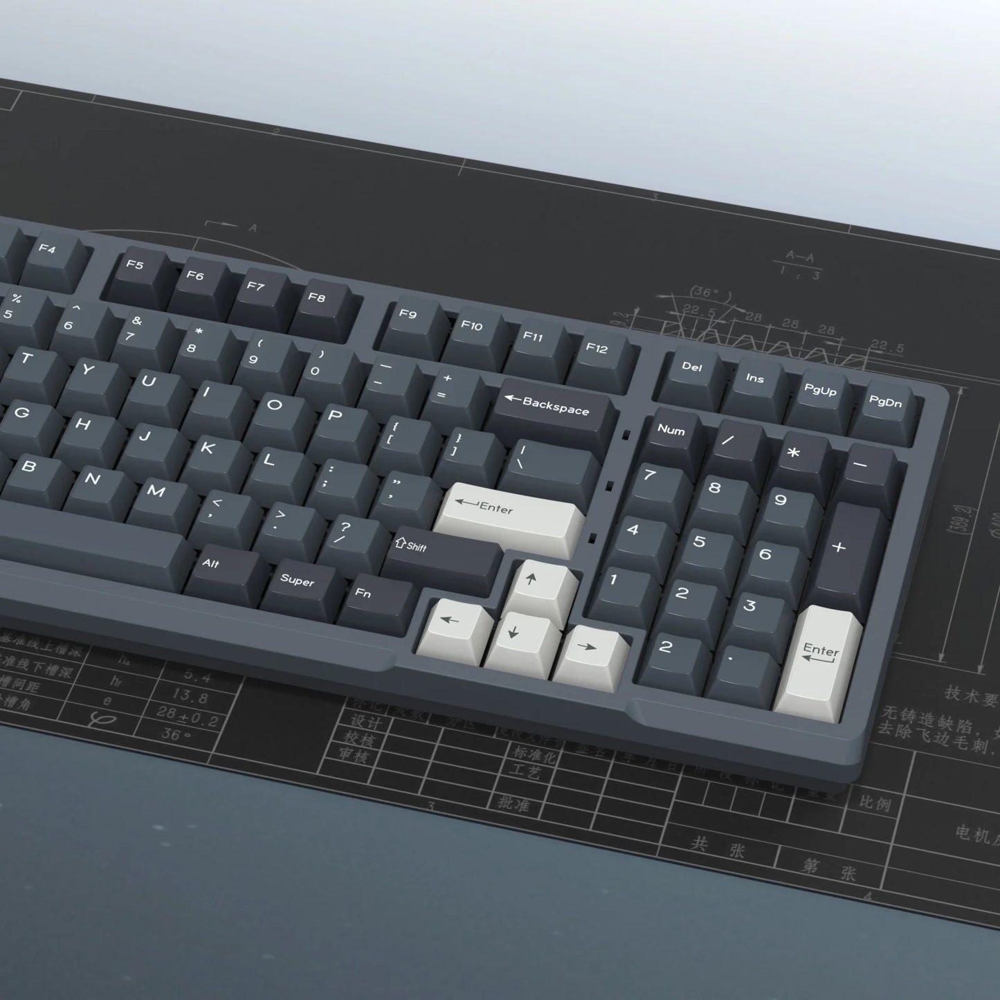 KBDiy 174 tasti/set keycap PBT GMK Apollo double shot minimalisti profilo ISO Cherry per tastiera meccanica da gaming compatibile MX