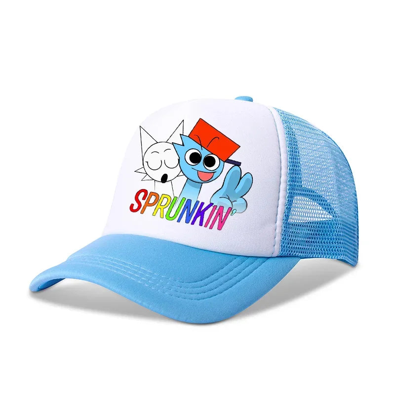Sprunkis Baseball Caps Boys Casuals Hats Game Figure Printed Women Man Sports Sun Hat Adjustable Peaked Cap Bonnets Girls Gifts