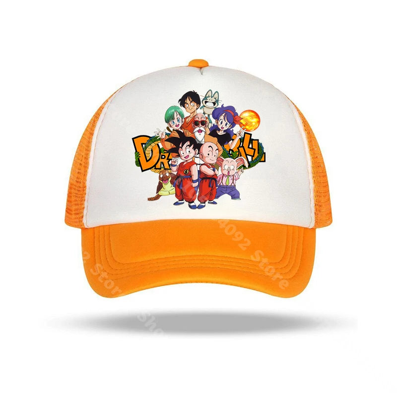 Dragon Ball-baseballkasketter med anime-figurer, solhat til børn og voksne, sommerhatte, åndbare, afslappede hatte, justerbare kasketter med skygge, gaver