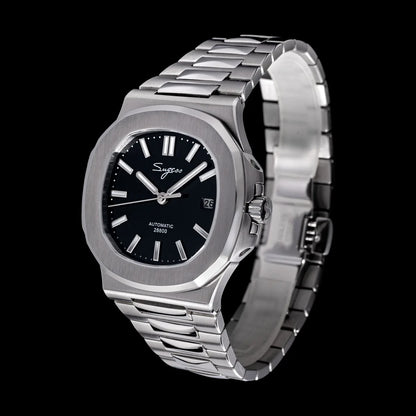 Reloj de hombre Sugess automático mecánico, movimiento Miyota 9015, esfera MOP, luminoso, resistente al agua 5bar, brazalete de lujo S466