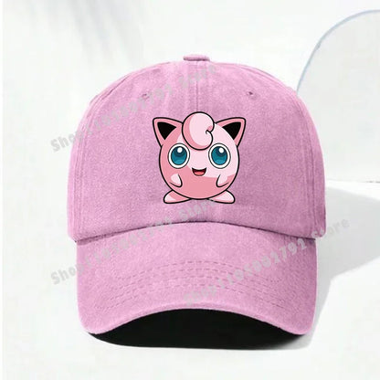 Pokemons Baseball Caps Pikachu Kawaii Anime Figures Sunshade Hats Summer Outdoor Parent Child Sunhat Trendy Duck Tongue Cap Gift