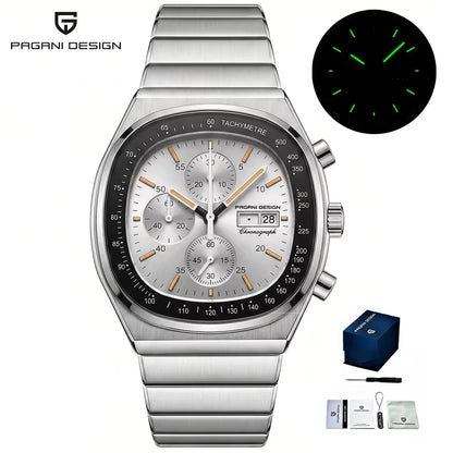 PAGANI DESIGN New 40mm Men‘s Quartz Watches Japan Miyota Movement Sapphire Stainless Waterproof Luminous reloj hombre PD1819