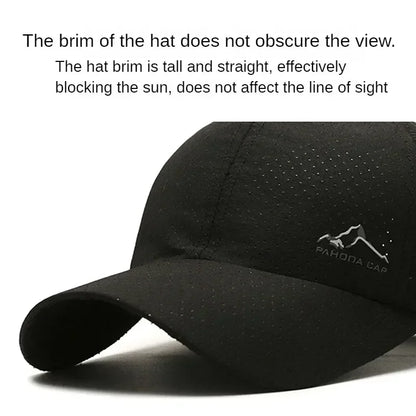 Summer Breathable Mesh Quick Drying Men Women's Baseball Cap Outdoor Sports Travel Fishing Climbing Cycling Runnning Hat