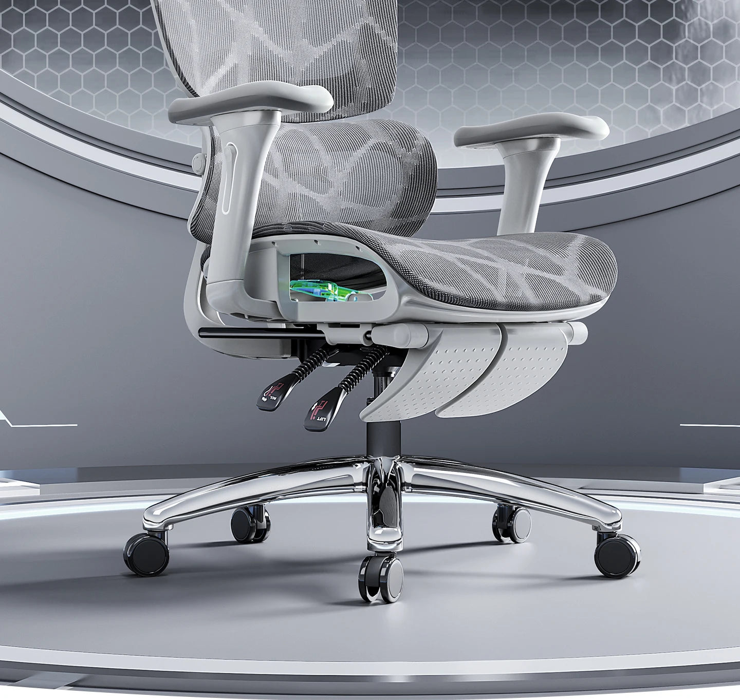 Ergonomic Office Chair Comfortable  Long Sitting Home Gaming Computer Recliner Nap Chair Adjustable Height Lumbar Support Swivel