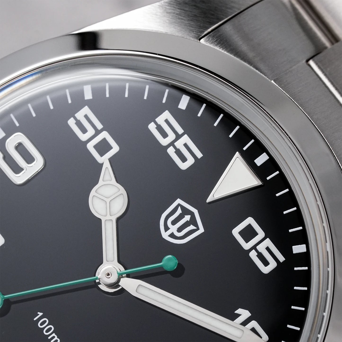 Relógio Watchdives WD1016 V3 37mm com movimento VH31 Sweep em aço inoxidável, safira de luxo, impermeável 100m, relógio para homem com caixa de oferta