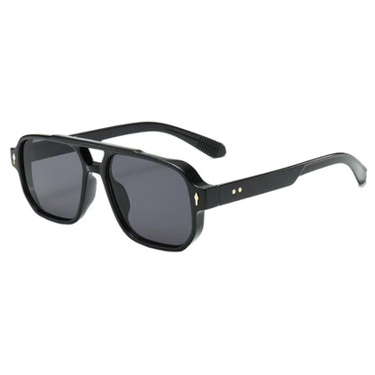 Retro Double Beam Sunnies HD Leopard Print Eyewear Unisex Polarized Sunglasses Waterproof Lightweight Anti-UV Glasses Outdoor
