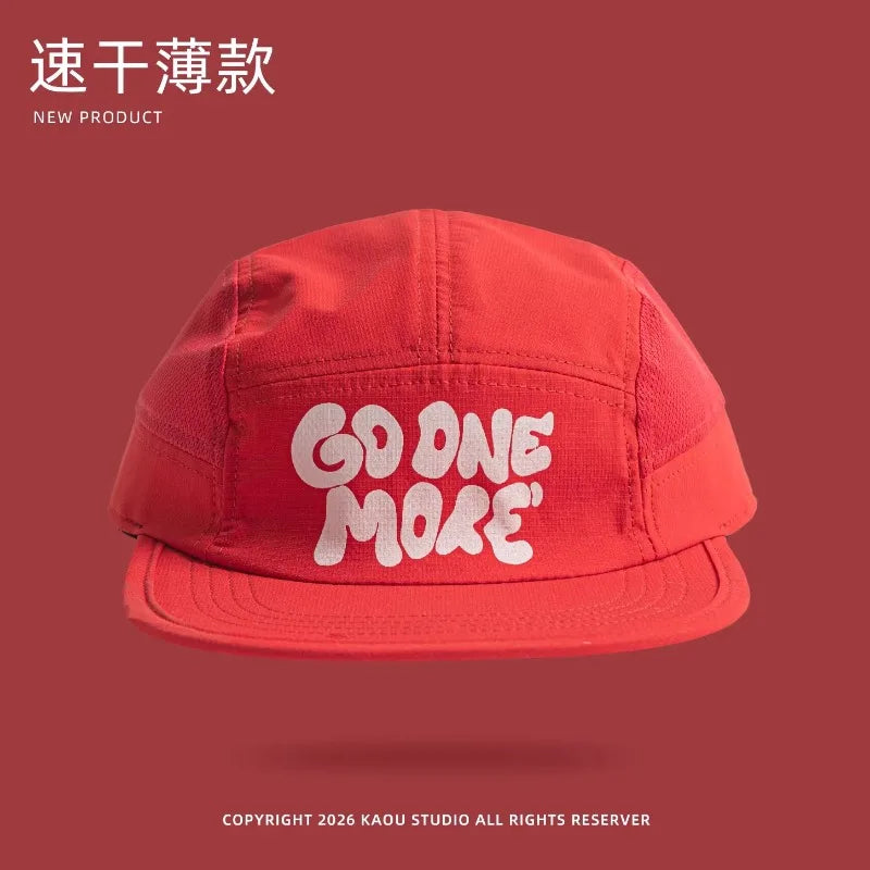 Summer New Thin Quick-drying 5-panel Baseball Caps for Men Outdoor Hiking Casual Versatile Fashion Flat-brimmed Women's Hats